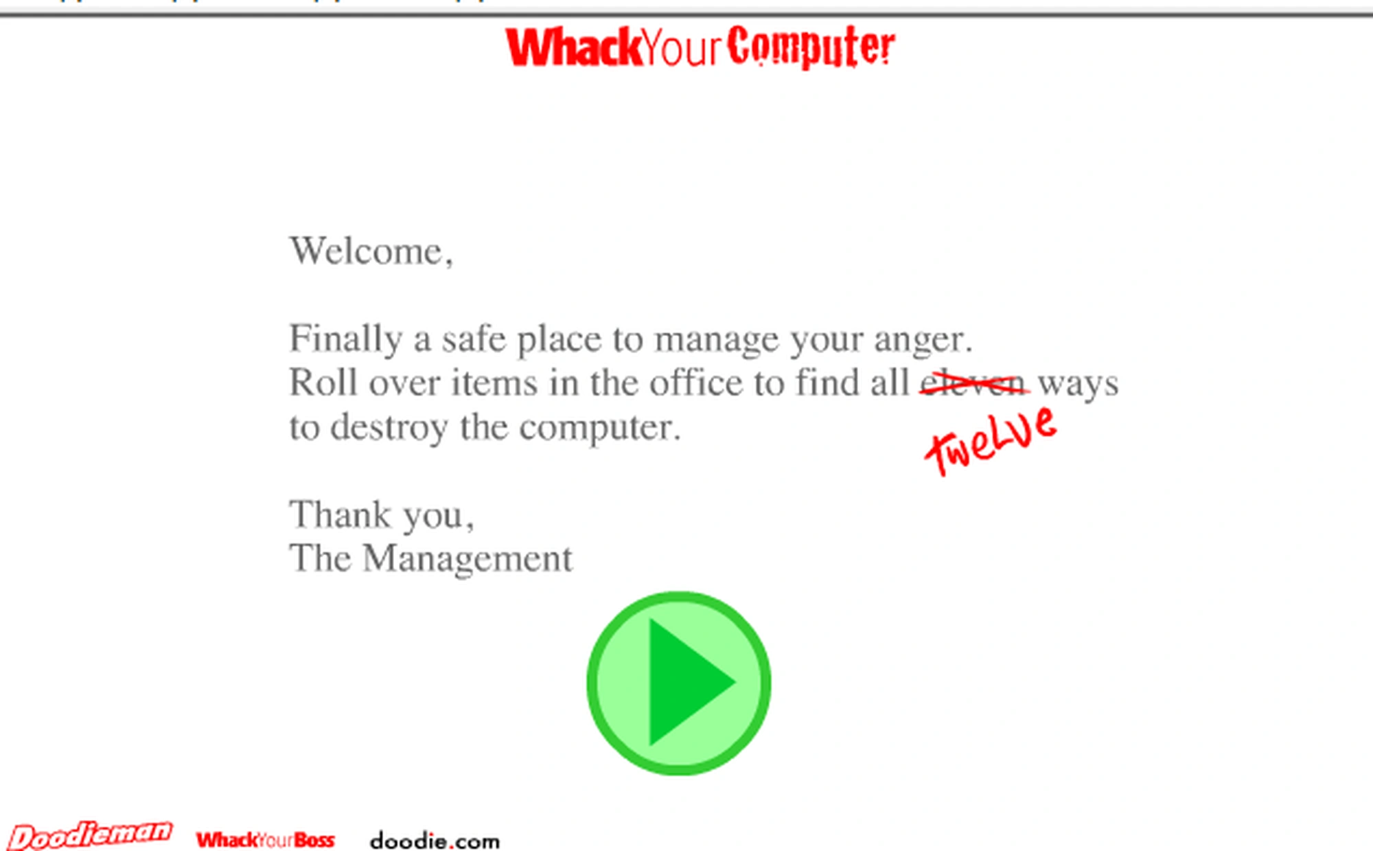 노트북 부수기 (Whack Your Computer) 게임 바로하기